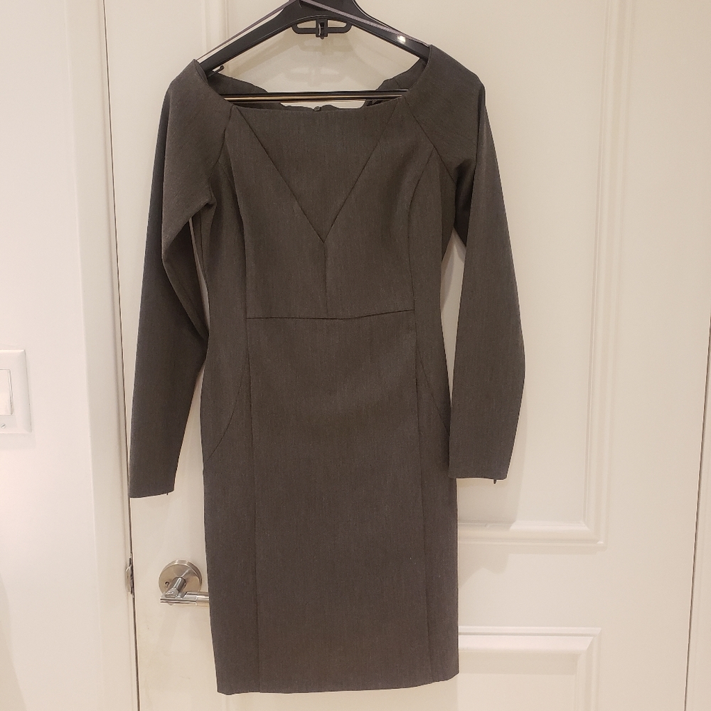 Grey Zara long sleeves dress size XS